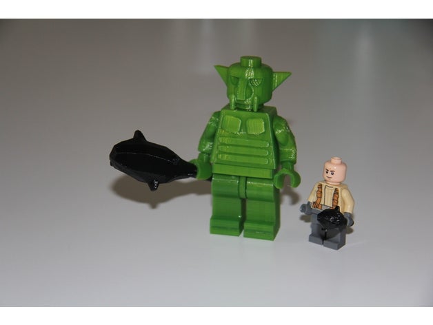 lego compatible giantic troll juguetes y accesorios de juego minifig en miniatura 3D print model - Mito3D