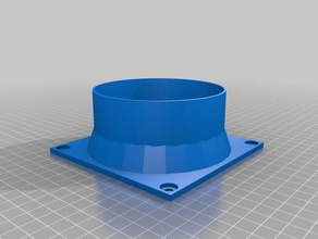 Ventilador de 120 mm conducto 4 pulgadas adaptador la manguera hormiga minero La impresión en 3d 3d print model - Mito3D