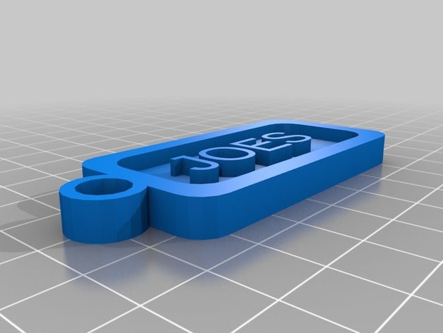 il mio personalizzati e personalizzabili nome del tag i portachiavi su misura 3D print model - Mito3D