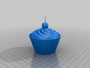 cupcake jerry baskı sabit yiyecek ve içecek 3d print model - Mito3D