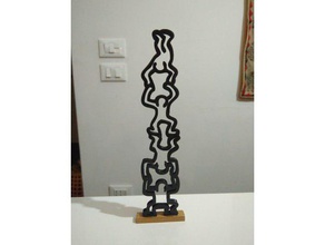 keith-haring-stand 3d print model - Mito3D
