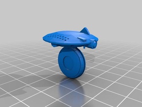 escudo do zangão jogos drone tau warhammer 3d print model - Mito3D