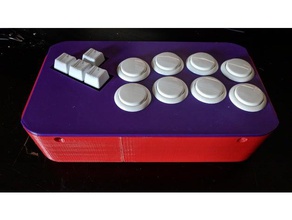 cherry mx 10 düğme arcade denetleyicisi mücadele araçlar 3d print model - Mito3D