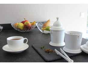 tea caddy les conteneurs 3d print model - Mito3D