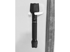 costco flashlight wall mount organization bracket holder mounting 3d print model - Mito3D
