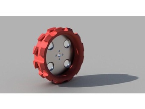 tetrix max collection experimental wheels model robots first tech challenge robot wheel 3d print model - Mito3D