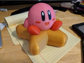 multi-material kirby star box containers container mmu multimaterial 3d print model - Mito3D