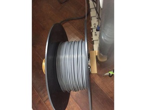filament spool holder used hdd motor 3d printer accessories 3030 extrusion 3d print model - Mito3D