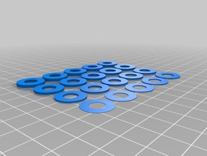 my customized washer assortment diy 3d print model - Mito3D