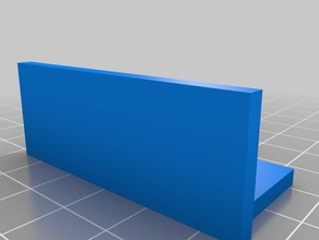blank l bracket 3d printing simple 3d print model - Mito3D