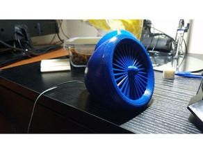 turbine Lautsprecher 78mm audio 3d print model - Mito3D