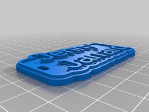 meine angepasste multiline-tag Schlüsselanhänger Schilder & logos kundengebundene 3d print model - Mito3D