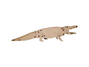 little alligator kit - lasercut toys & games animal 3d print model - Mito3D