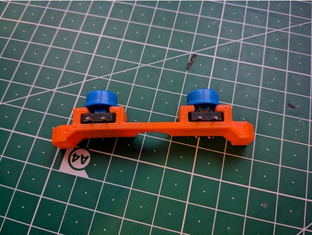 game boy l & r button bracket diy buttons gameboy zero 3D print model - Mito3D