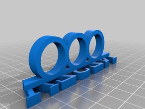 il mio personalizzato boss multiring cutomizable anelli su misura 3d print model - Mito3D