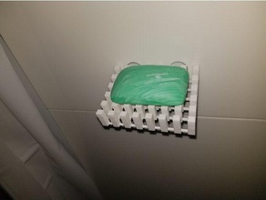 o mínimo de ventosa saboneteira casa banho sabão soapdish prato do titular porta sabonete a bandeja 3d print model - Mito3D