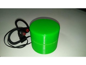 cylindrical box headset audio 3d print model - Mito3D
