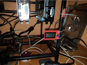 mining rig front panel computer temperature sensor 3d print model - Mito3D