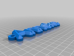 anneke keychain organization customized 3d print model - Mito3D