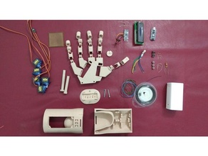 armyo - functional prosthetic hand engineering arduino nano electromyography myo armband robotics robotic arm 3d print model - Mito3D