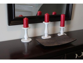 portavelas decoración el candelabro candelholder de la vela titular decorativos del hogar luz 3d print model - Mito3D