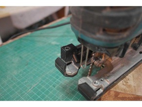 makita 417853-4 dust extracting nozzle fixture machine tools 4350ct extraction jig saw vacuum 3d print model - Mito3D
