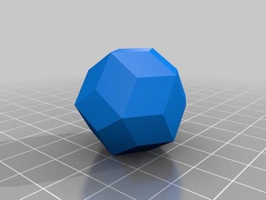 rhombic triacontahedron math dice geometry golden ratio polyhedra rhombus 3d print model - Mito3D