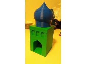 dice tower arabian nights toy & game accessories arabiannights boardgame boardgames rpg 3d print model - Mito3D