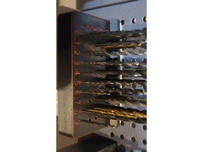bracket drill bits peg mount tool holders & boxes 3d print model - Mito3D