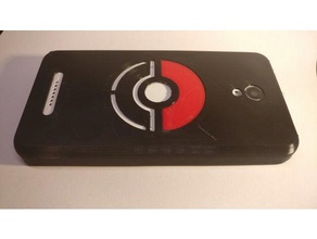 phone case lenovo vibe b plus mobile flexible pokeball 3d print model - Mito3D