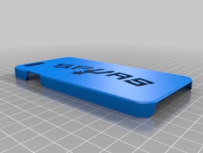 los spurs caso de teléfono signos y logotipos 3d print model - Mito3D