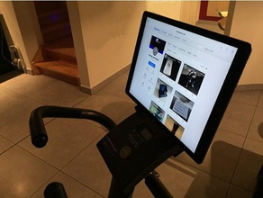 ipad pro holder home trainer tablet 3d print model - Mito3D