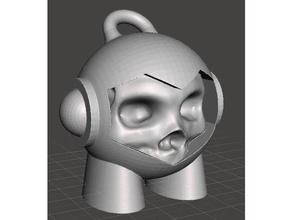 dead marvin keychain people 3d print model - Mito3D