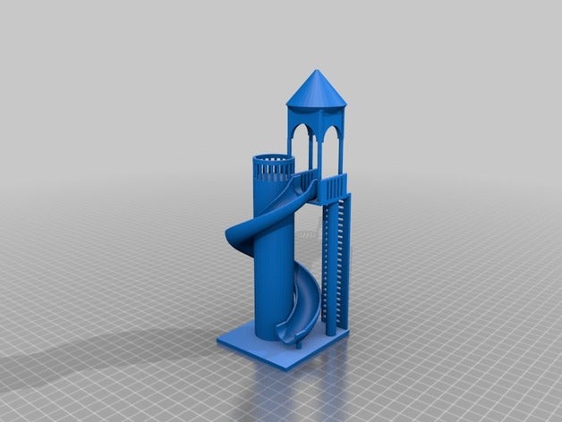 parco giochi per bambini con scivolo e giocattoli gioco kayd rak oyunpark dispositivo di scorrimento 3D print model - Mito3D