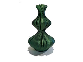 fluted genie vase sculptures spiral 3d print model - Mito3D