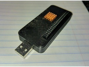 raspberry pi, sıfır usb Adaptör dava yeniden değiştirilmiş elektronik 3d print model - Mito3D