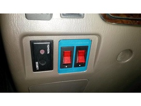 switch panel 1996-2002 toyota 4runner automotive 1996 1997 1998 1999 2000 2001 2002 2003 2004 3rd gen led lights oba rocker tacoma 3d print model - Mito3D