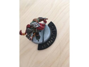 stunned-tokenmarker toy & game accessories bloodbowl 3d print model - Mito3D