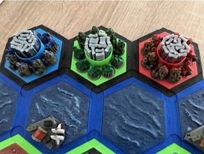 catan player stand catan-style boardgame 20 games accessories settlersofcatan settlers 3d print model - Mito3D