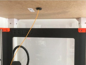 screw ikea lack filament guide storage holes unused filaments 3d printer accessories enclosure case passthrough prusa spool 3d print model - Mito3D