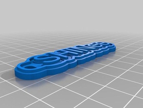 meine angepasste multiline-tag Schlüsselanhänger kundengebundene 3d print model - Mito3D