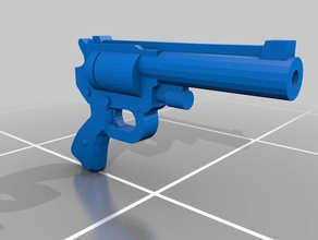 28 mm revólver props 28mm 40k arma de fuego en miniatura modelo necromunda el la pistola warhammer 3d print model - Mito3D