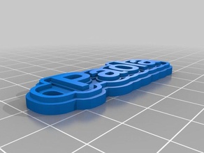 paola portachiavi i su misura 3d print model - Mito3D