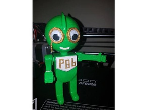 probrobot mk ii toys & games 3d printed awesomeness bots green professor broman 3d print model - Mito3D