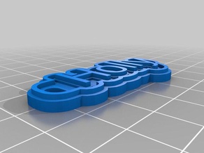 holly Schlüsselanhänger kundengebundene 3d print model - Mito3D