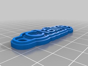 claire Schlüsselanhänger kundengebundene 3d print model - Mito3D