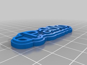 pablo keychains customized 3d print model - Mito3D