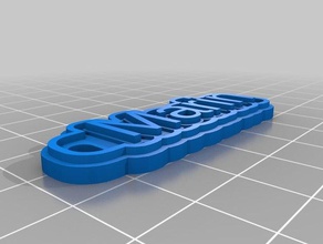 marin Schlüsselanhänger kundengebundene 3d print model - Mito3D