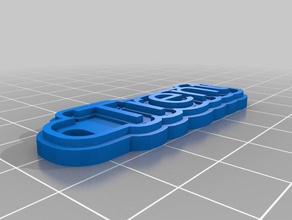 trent keychains customized 3d print model - Mito3D