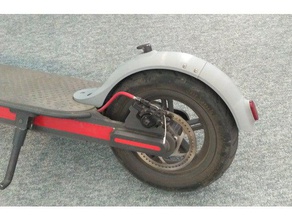 xiaomi m365 arka mudguard scooter yedek parça 3d print model - Mito3D